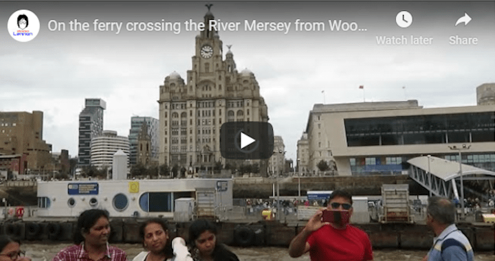 On the ferry crossing the river Mersey from Woodside to Liverpool